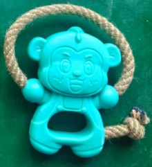Squeaker spinning monkey